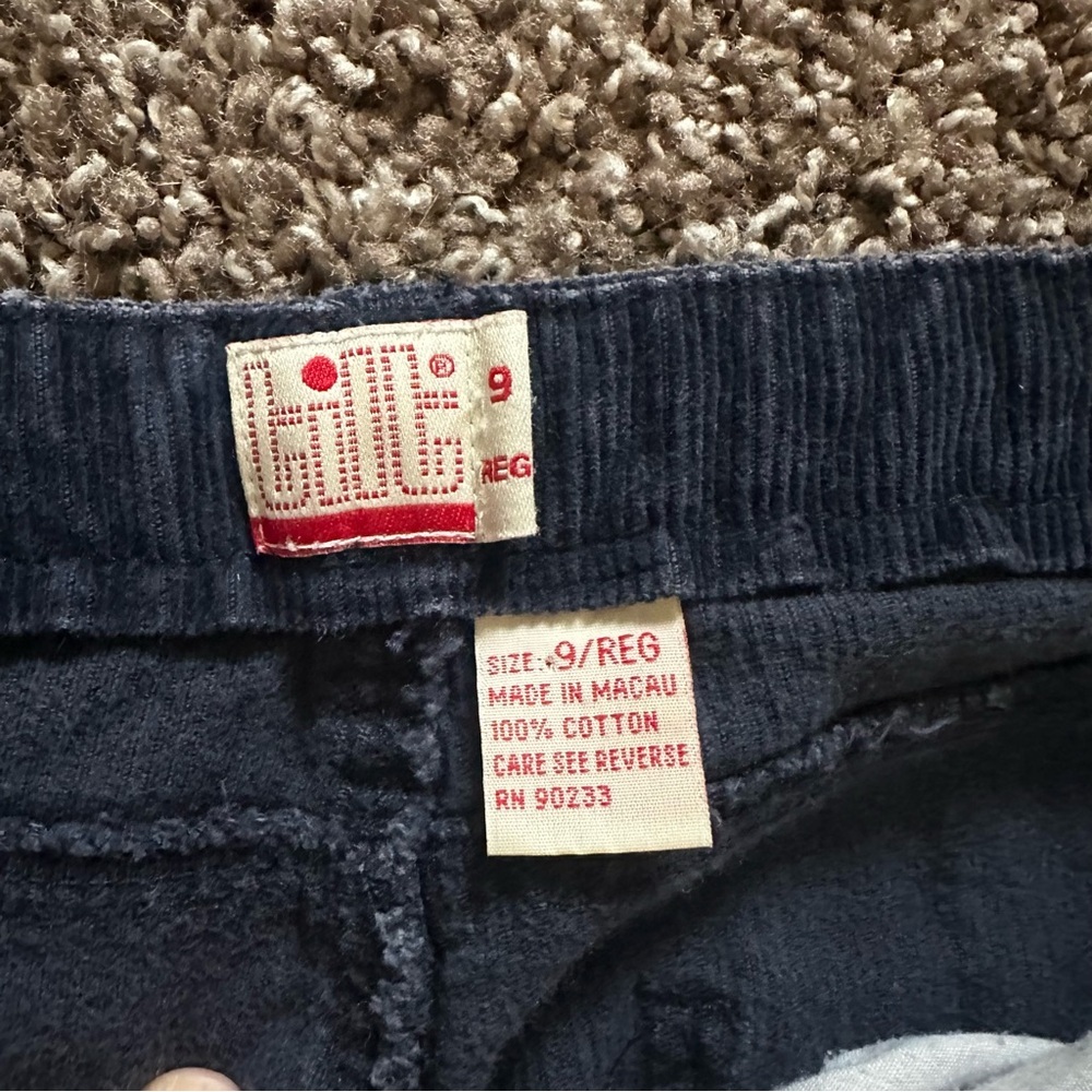 Y2K Tilt Navy Corduroy Wide Leg Pants Size 9 Skater Streetwear 2000s - Picture 5 of 8